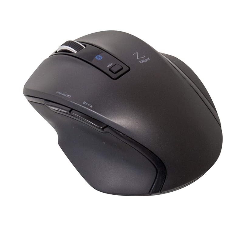 Digio2 究極のカタチ Bluetoothマウス 5ボタン Blue LED Sサイズ ブラック Z8318 0