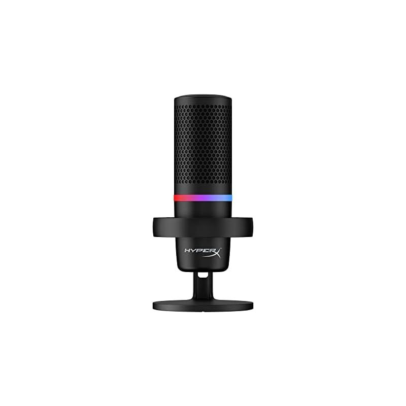 ハイパーエックス DuoCast USBスタンドアロンマイク テレワーク/ストリーマー/コンテンツクリエーター/ゲーマー向け/PC,PS4,PS5使用可能 メーカー 2年 4P5E2AA ブラック