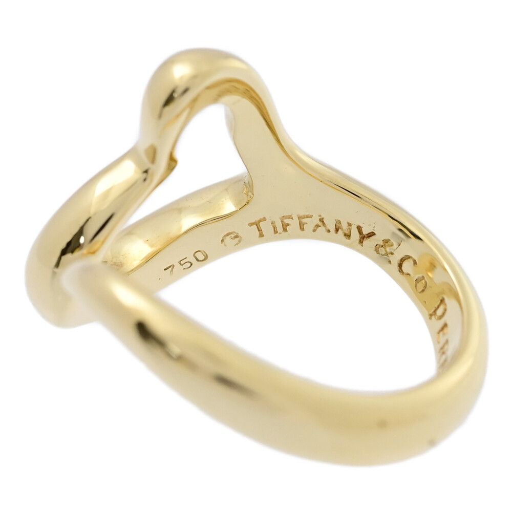 ティファニー　オープンハート750(18KYG) TIFFANY＆Co. ティファニー オープンハートリング・指輪/K18YG