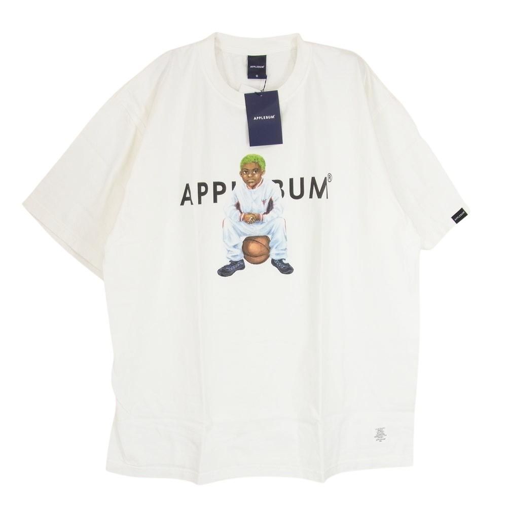 アップルバム APPLEBUM WH1911101 WORM BOY ウォーム ボーイ プリント 半袖 Tシャツ ホワイト系 XL【新古品】【未使用】【中古】