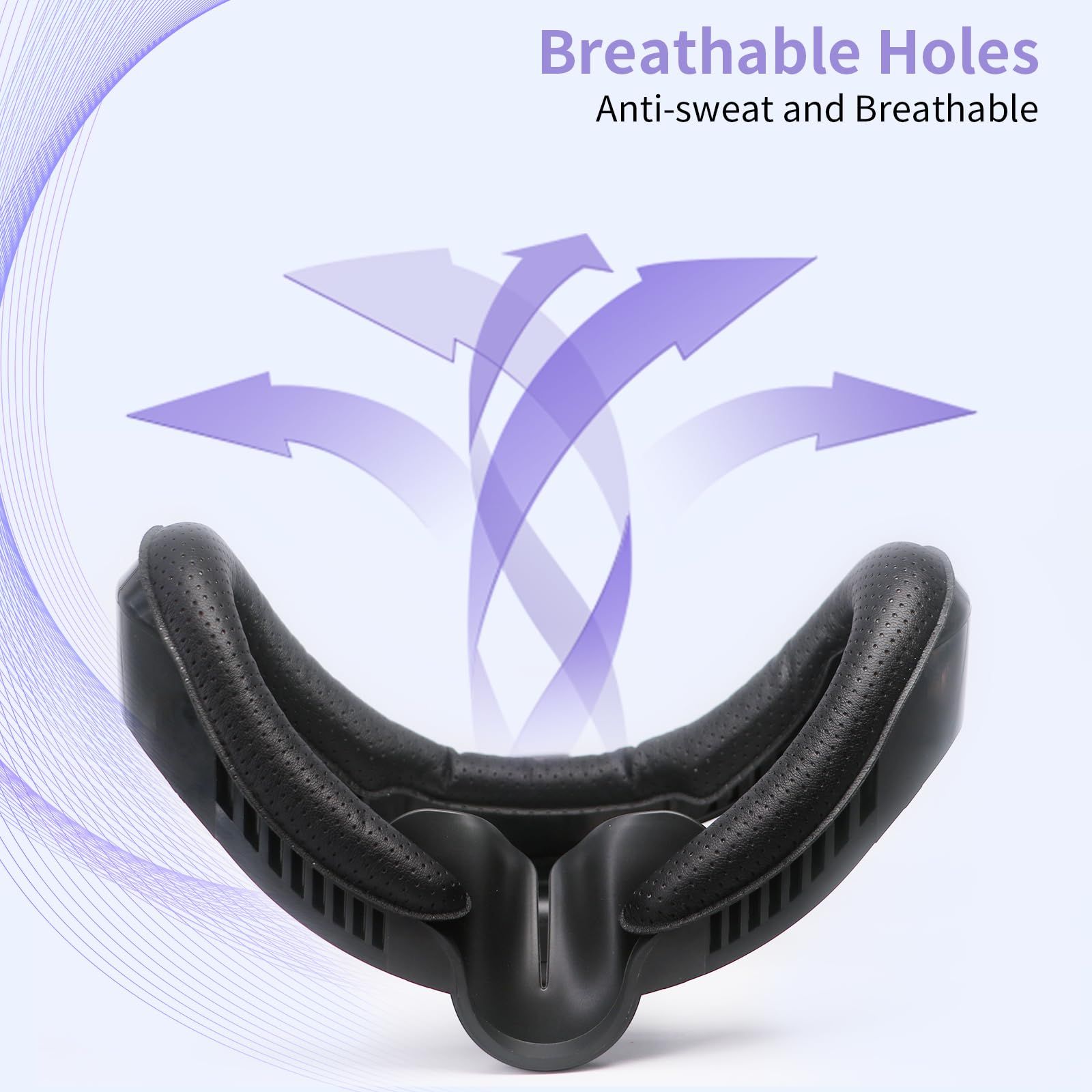 プレイステーションVR2用VRフェイスパッド 通気性穴レザー保護VR VRフェイスカバークッション交換用フィットネスフェイシャルインターフェースブラケットPS VR2対応