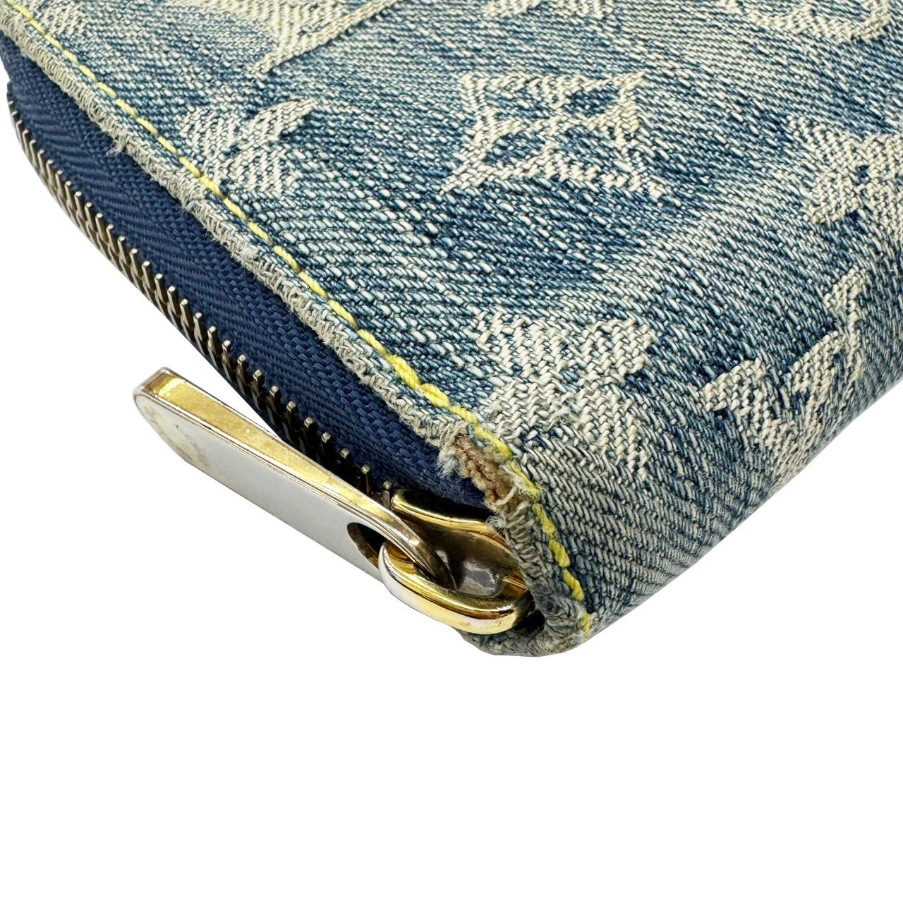 美品ルイヴィトン モノグラムデニム長財布ジッピーウォレットM95341 melcastcom_5000042884100476