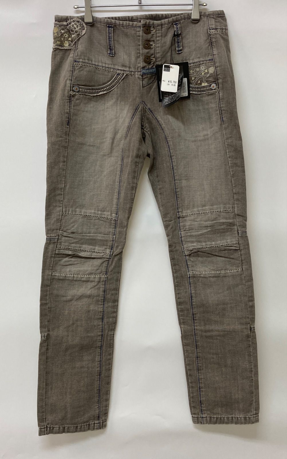 【新品】MARITHE パンツ デニム ジーンズ L【CB363】 新品】MARITHE + FRANCOIS GIRBAUD マリテフランソワジルボー