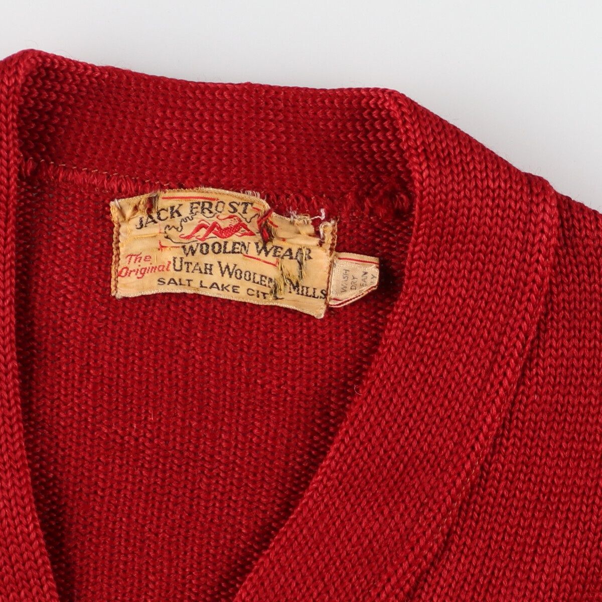 JACK FROST WOOLENWEAR レタードカーディガン ヴィンテージ 50-60s JACK FROST WOOLEN WEAR Vintage Letterd Cardigan