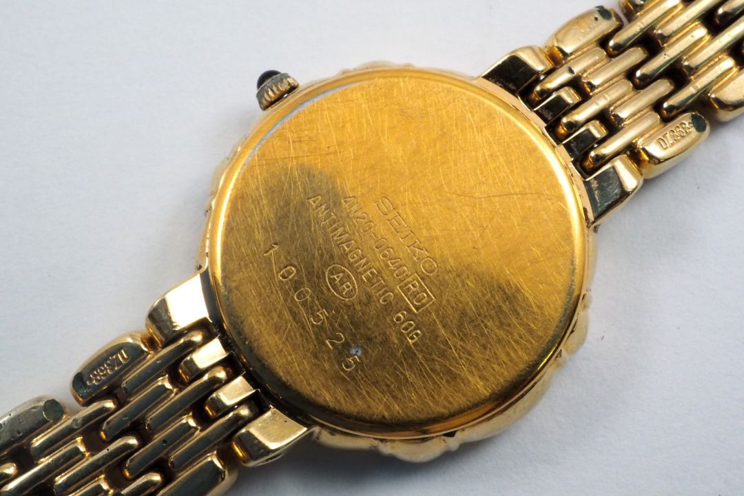 SEIKO EXCELINE ゴールド 時計　4N20 Yahoo!オークション -「seiko 4n20」(エクセリーヌ) (セイコー