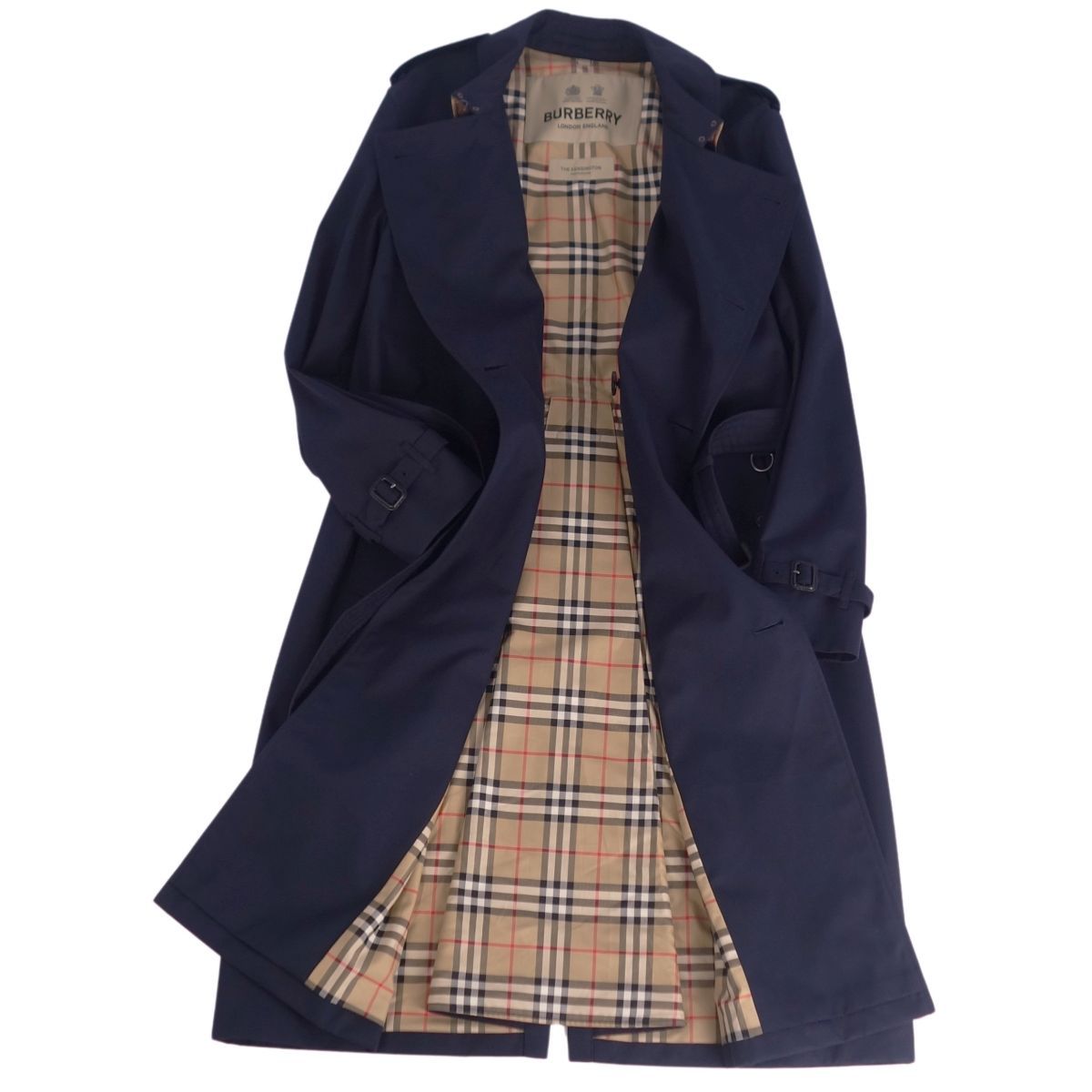 極美品 L位 BURBERRY LONDON アンゴラ混 コート バーバリー アンゴラ LL◎バーバリーロンドン ステンカラーコート 比翼