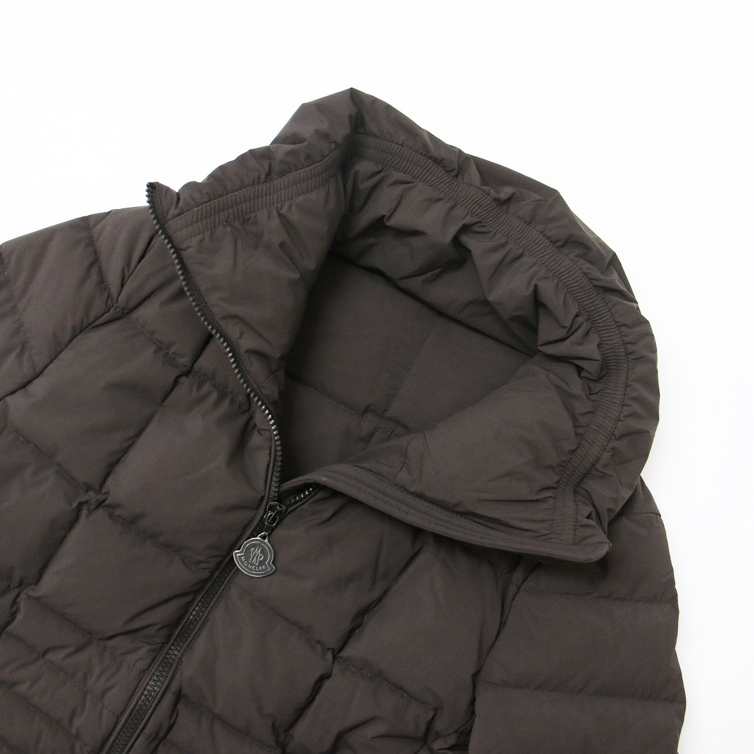 ロングダウンジャケット ダークブラウン モンクレール ロングダウン