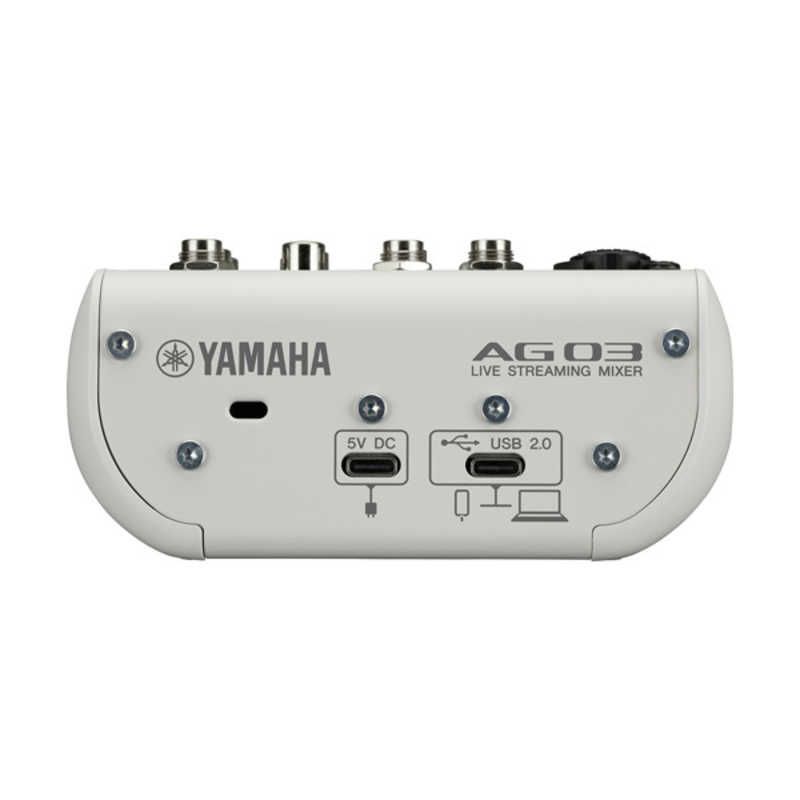 未開梱 ヤマハ YAMAHA 〔ライブ配信〕ライブストリーミング ミキサー Android iOS Mac Win ホワイト AG03MK2 W WWW_TRAVELLANDINDIA_COM