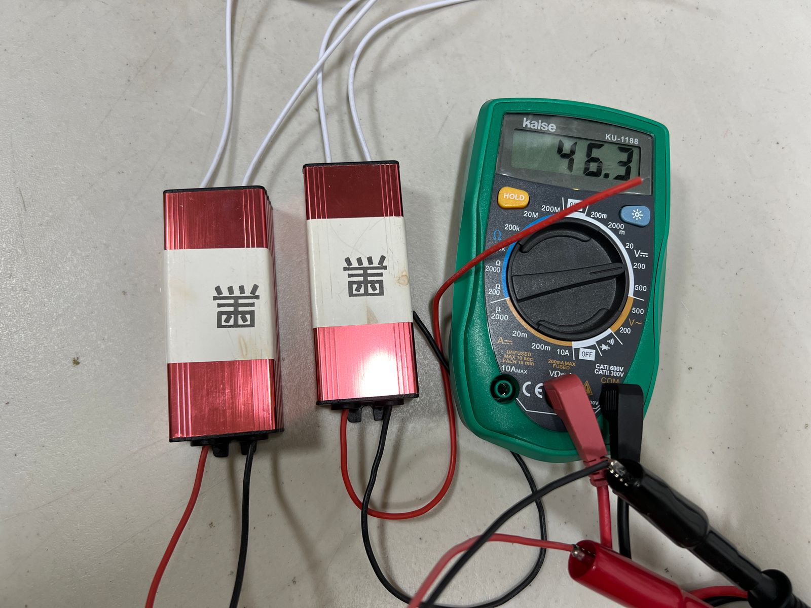 LED照明用電源ドライバ50W 未使用品動作確認済み 2個セット「LED黒 ...