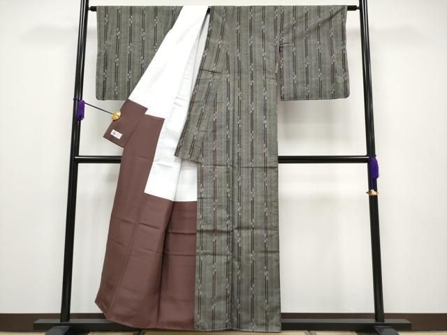 平和屋本店□極上 本場琉球絣 手おり 知念幸助作 やまと誂製 証紙付き