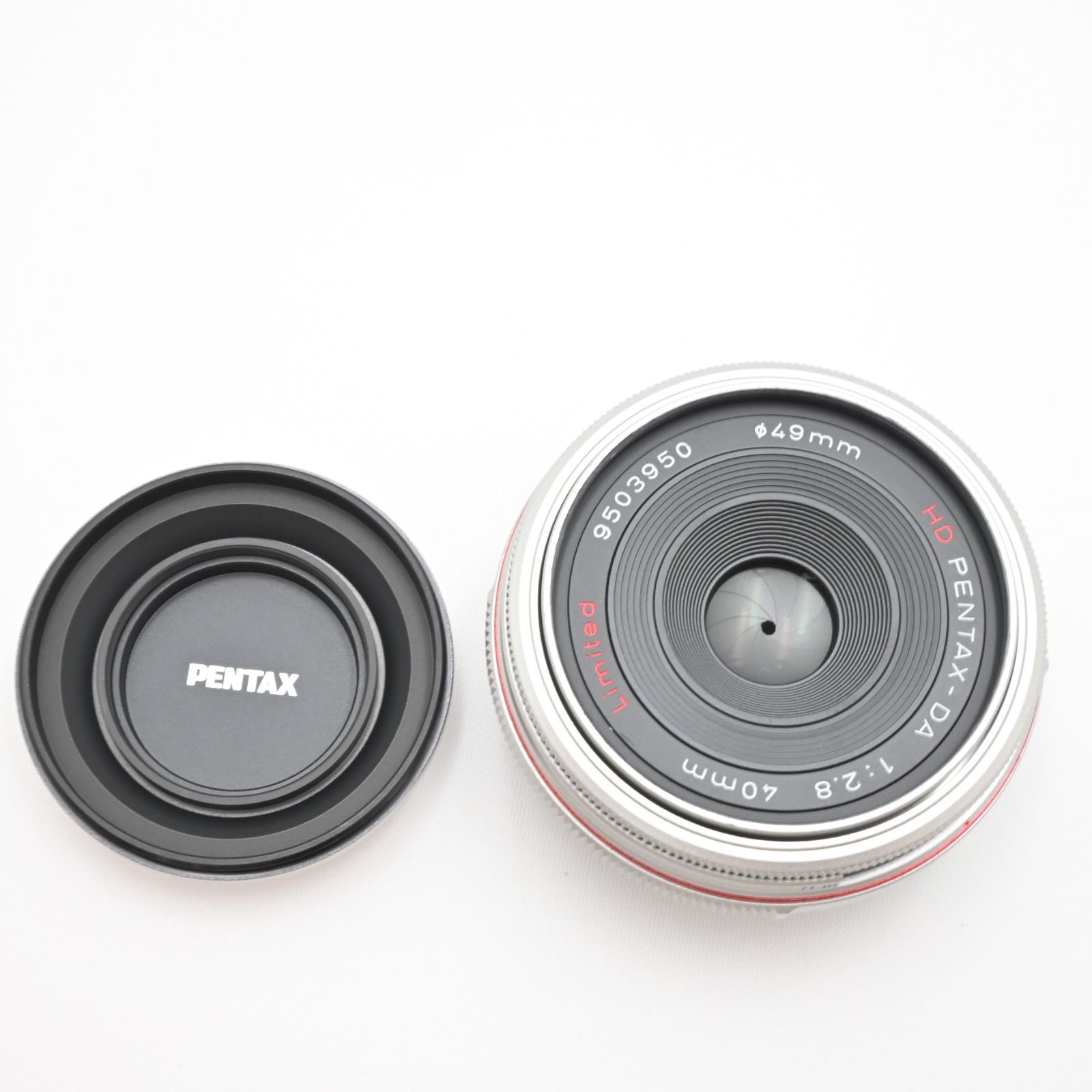 PENTAX パンケーキレンズ DA40mmF2.8 Limited Silver(ケース・フード付