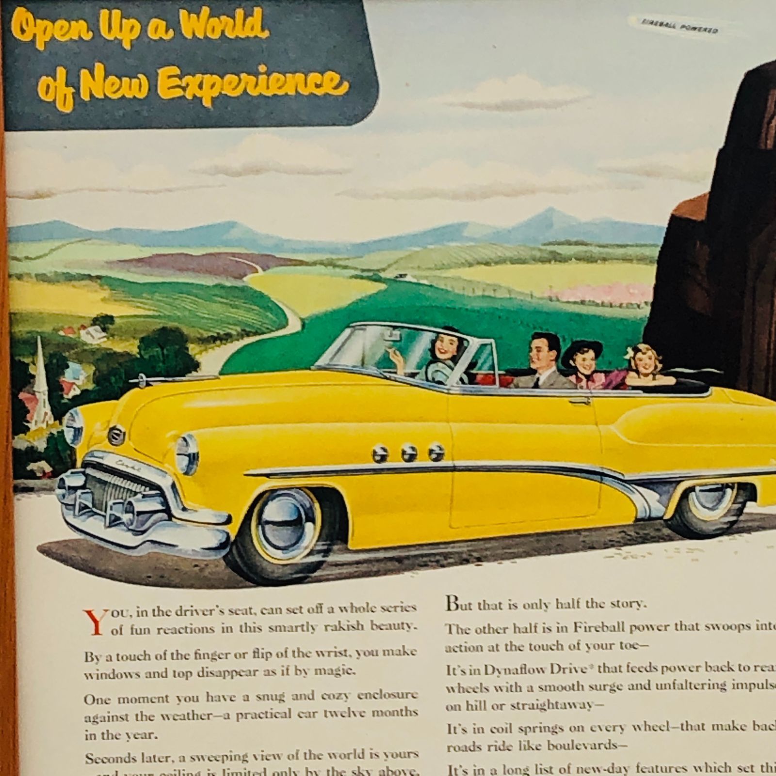 ビンテージ 広告 ポスター フレーム付 当時物 『 ビュイック ( Buick ) 』 1950's オリジナル アメリカ 輸入雑貨 ヴィンテージ 雑誌  アドバタイジング レトロ ( AZ1779 ) - メルカリ