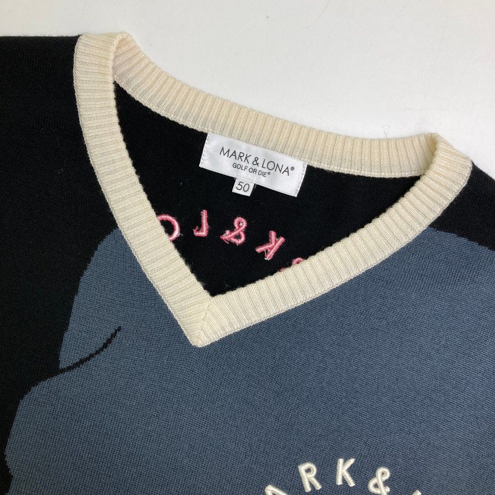 MARK&LONA サークルロゴ ニット
