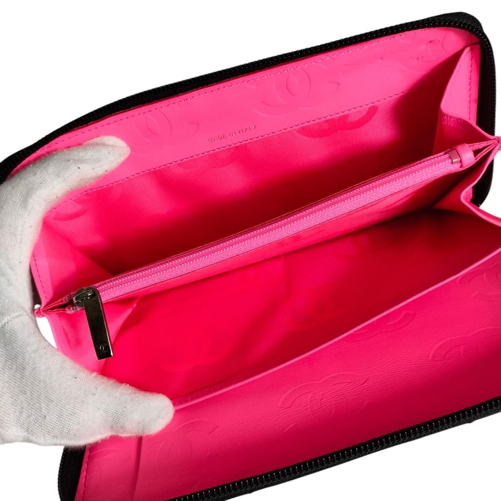 良品 CHANEL シャネル レザー カンボンライン オーガナイザー ココ