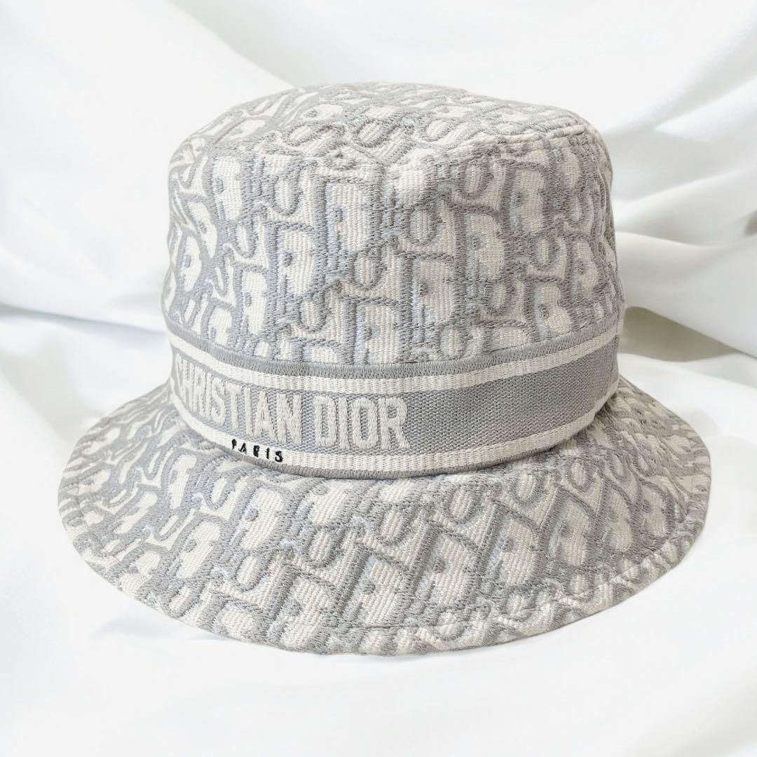 Dior ディオール オブリーク エンブロイダリー ボブハット 59 大き 帽子