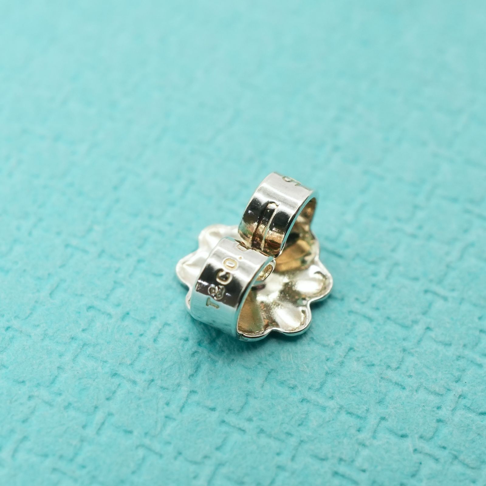 極美品 ティファニー 1837 ナロー フープ ピアス シルバー/25