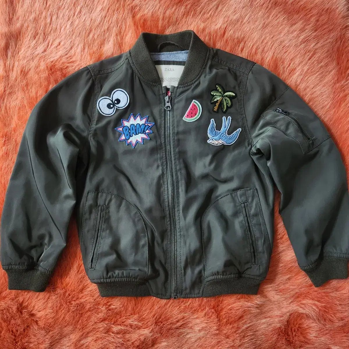【数量限定，大得価】 ZARA 一致 MA-1ジャンパー MA ー 1 キッズ 6T 116CM その他