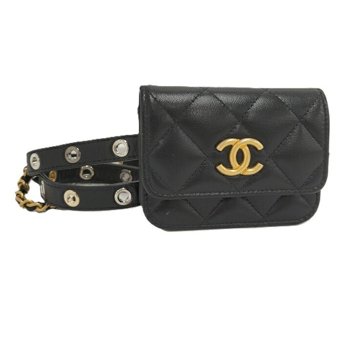 美品 CHANEL レザー ウエストポーチ マトラッセ ココマーク ブラック 楽天市場】【バッグ】CHANEL シャネル マトラッセ ココマーク