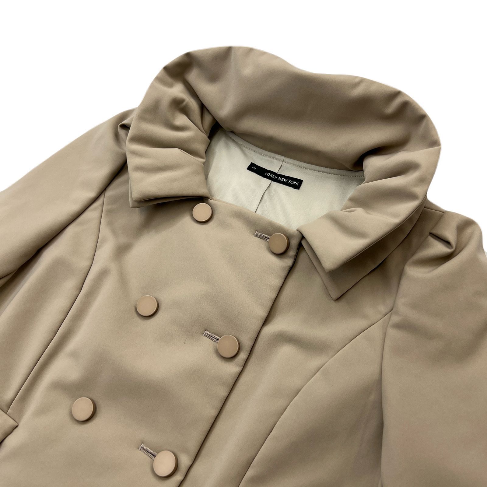 FOXEY NEW YORK ストレッチムース中綿入ジャケットダブル40