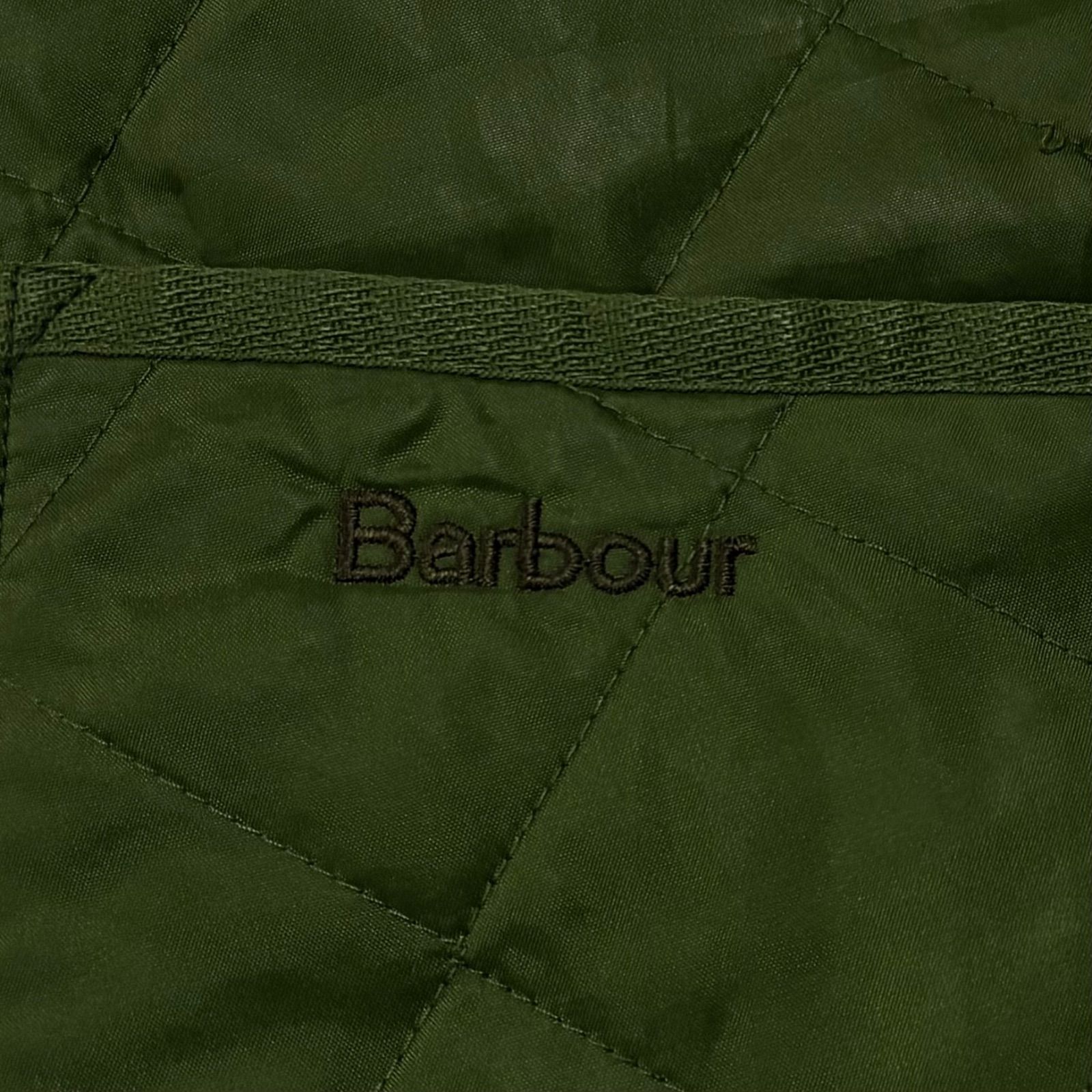 Barbour バブアー QuiltedJacket キルティングジャケット Embroidery 刺繍ロゴ ワンポイント  CorduroyCollar 襟コーデュロイ Polyester ポリエステル Green グリーン 緑 XXL - メルカリ