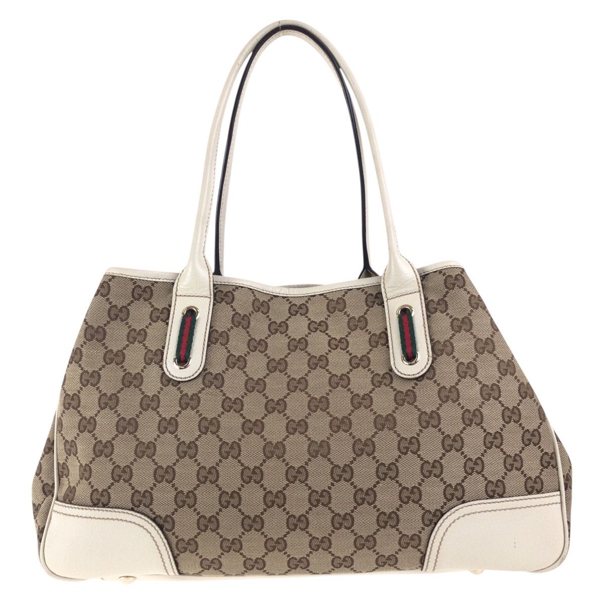GUCCI ベージュ しほ革レザー トートバッグ シェリーライン