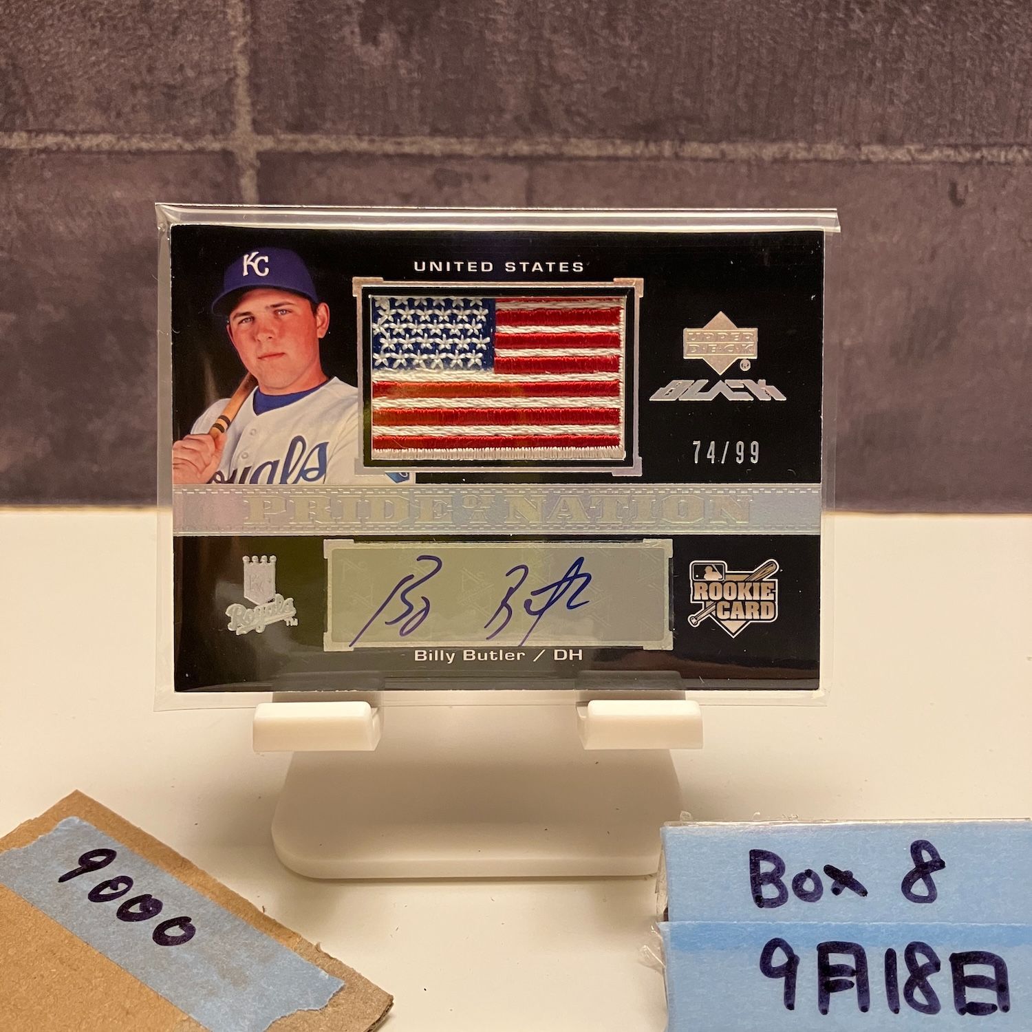 2007 Upper Deck Black Billy Butler 74/99 直筆サイン Kansas City s