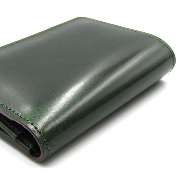 美品 GANZO ガンゾ 二つ折り財布 59155 CORDOVAN R.C. L