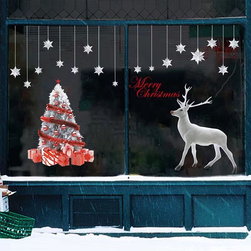（NO.342）DIY剥がせる飾り壁紙ウォールステッカー クリスマスツリー＆麋