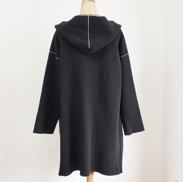 チヴィディーニ ☆ メリノウール フード付き ロング カーディガン 44
