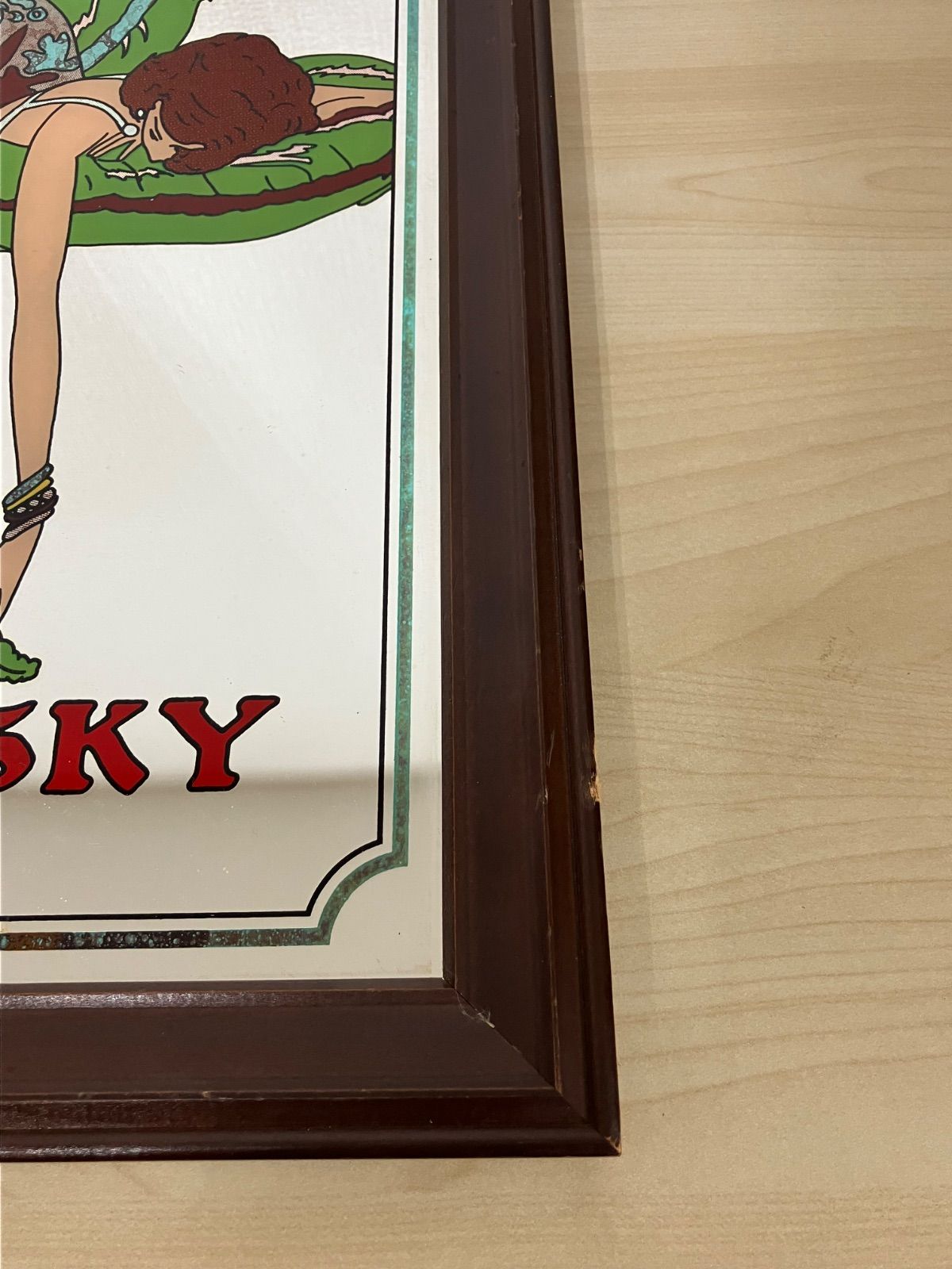 P/NIKKA WHISKY パブミラー 昭和レトロ ストア ヴィンテージ P/NIKKA