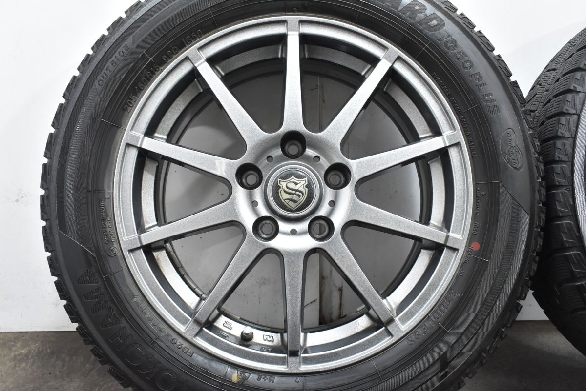 【送料無料】【美品バリ溝】ストレンジャー 16in 6.5J+45 PCD100 ウィンターマックス WM02 195/55R16 CT200h プリウス インプレッサ 交換用にストレンジャー 16in 6.5J +53 PCD114.3 ヨコハマ アイス