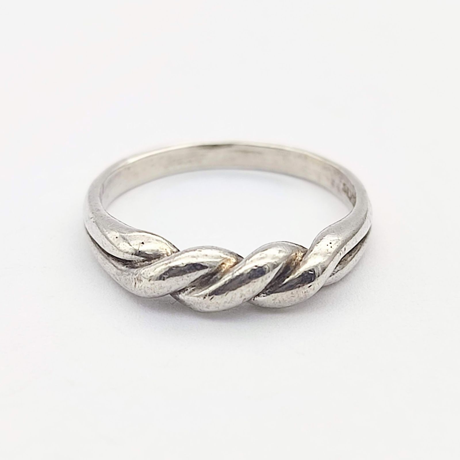 美品】ツイストデザインリング シルバー925 JP11号 - メルカリ