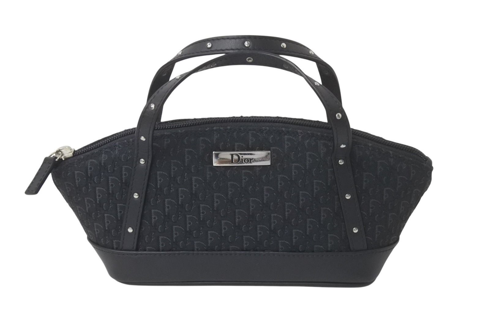 Dior ディオール トロッター ミニハンドバッグ 総柄 ブラック Dior ディオール トロッター ミニハンドバッグ 総柄 ブラック