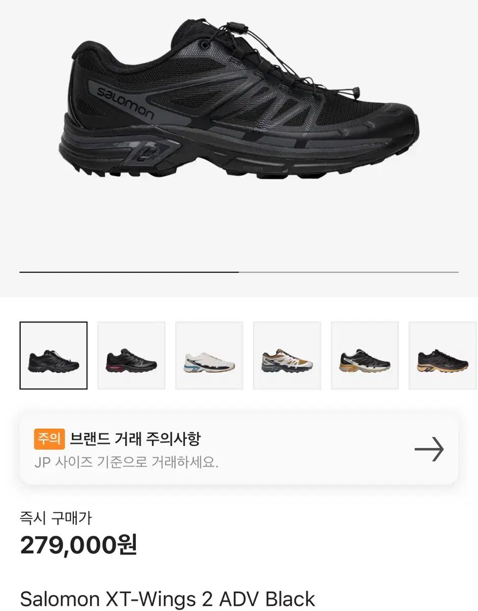 SALOMON サロモン xt -ウィンクス 2 黒 265 Salomon XTWings2 black