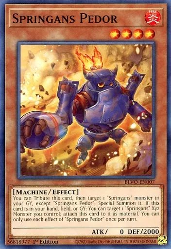 中古】遊戯王 BLVO-EN007[N]：Springans Pedor/スプリガンズ