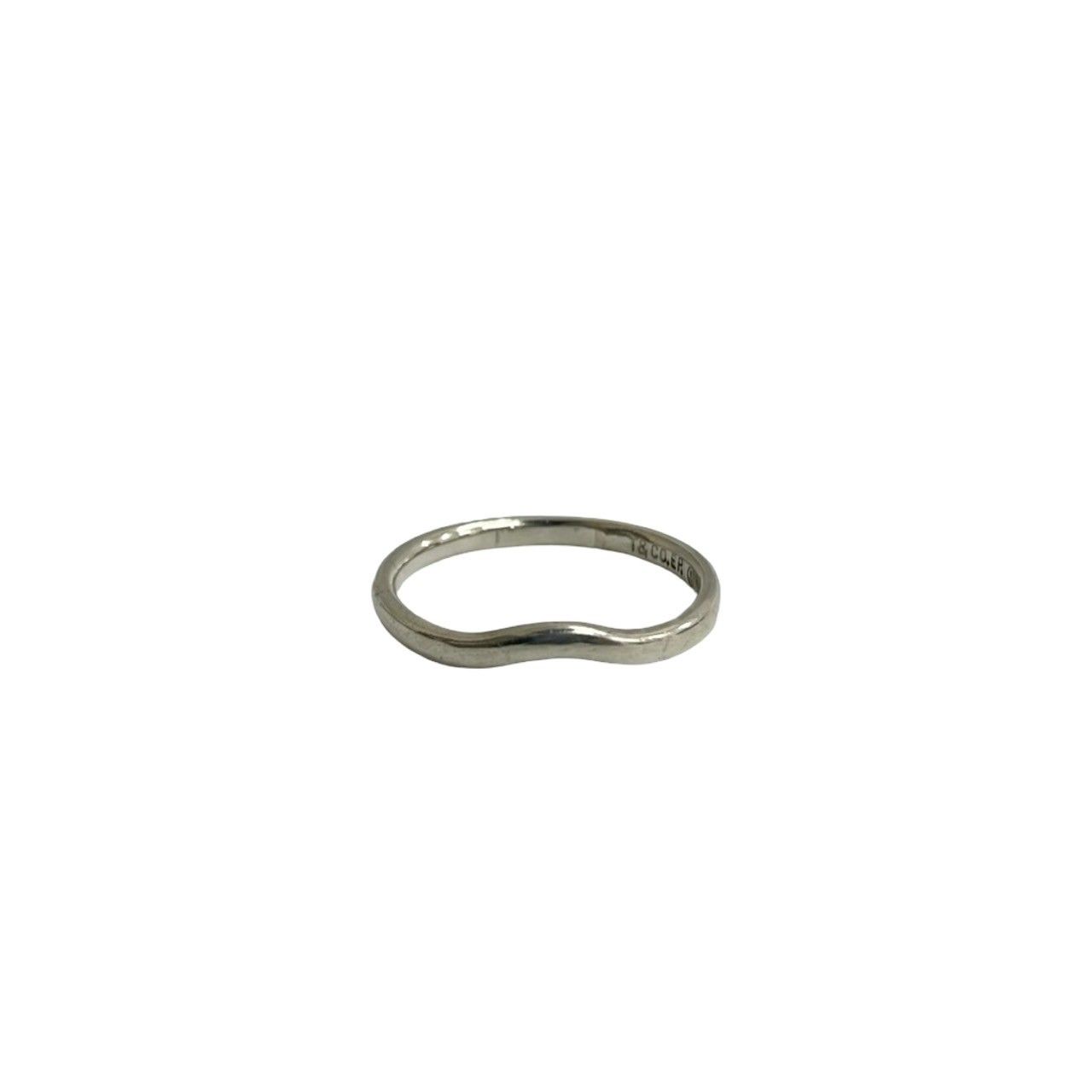 Tiffany & Co. カーブドバンド　リング　14号　シルバー925 極 美品 希少品 TIFFANY&Co. ティファニー カーブド バンド