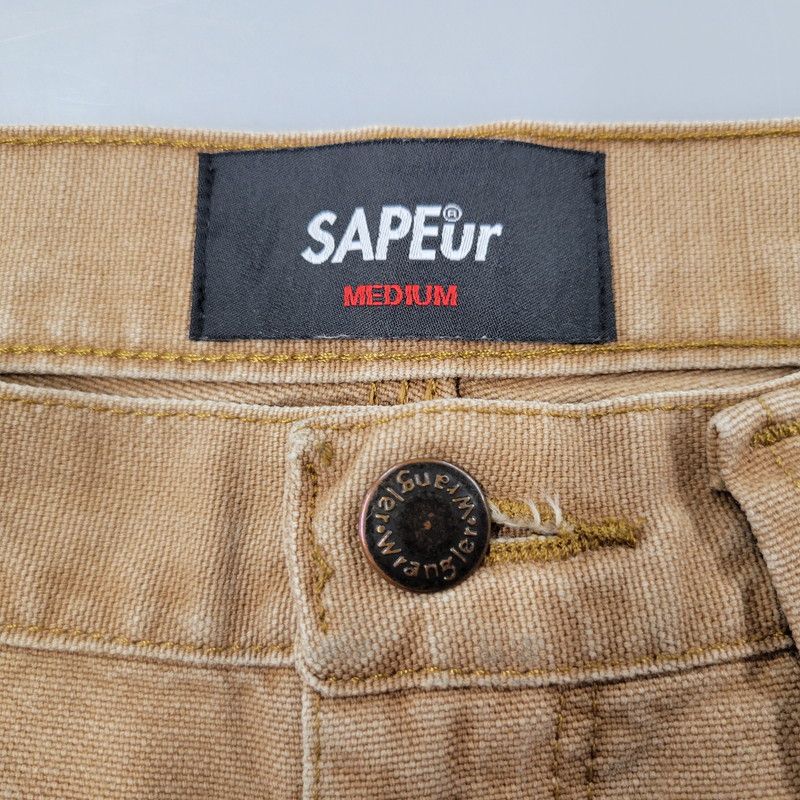 サプール　リメイクパンツ　ペイントパンツ SAPEur サプール デニム ペインターパンツ L｜Yahoo!フリマ（旧