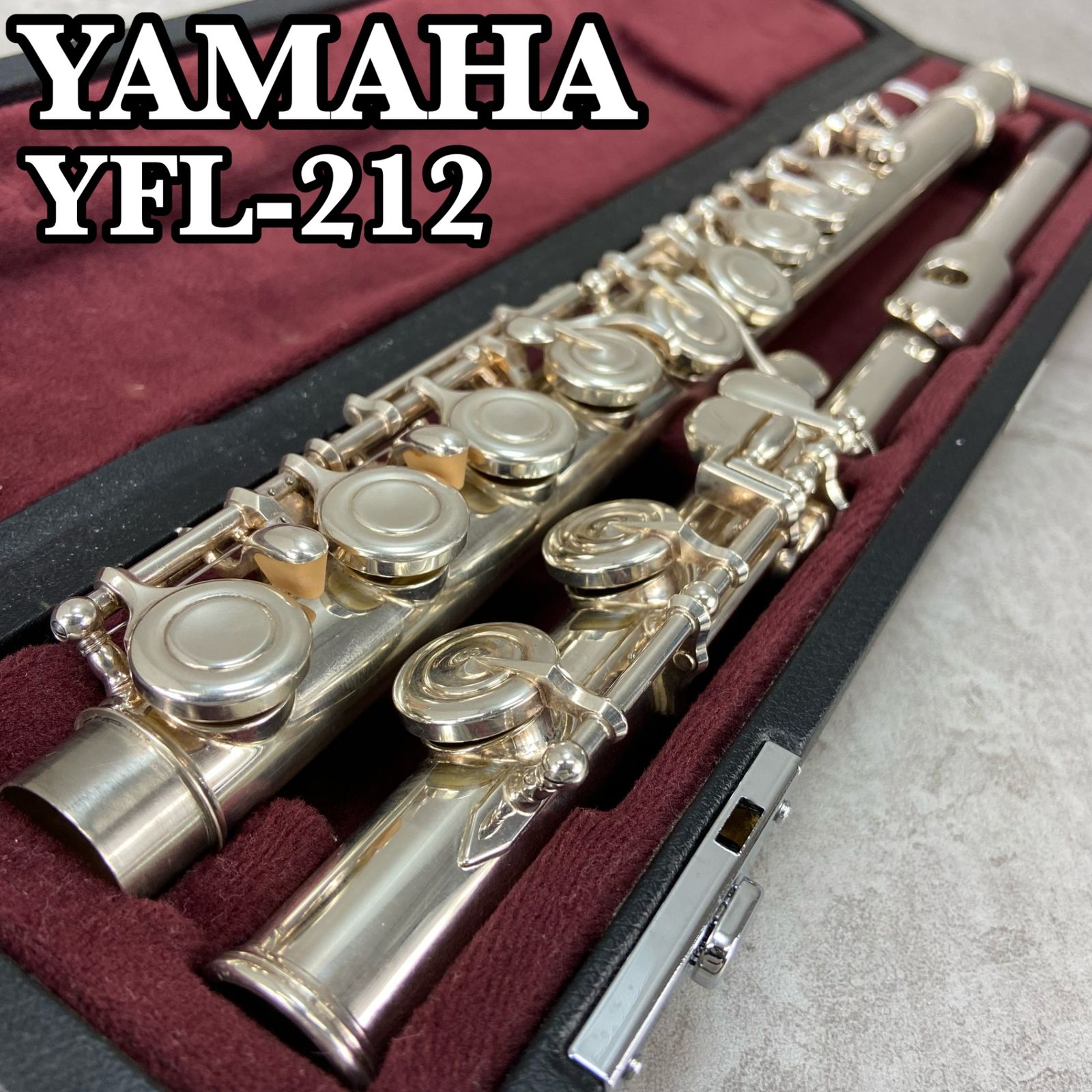 YAMAHA フルート YFL-212 ハードケース/純正ソフトキャリ-バッグ