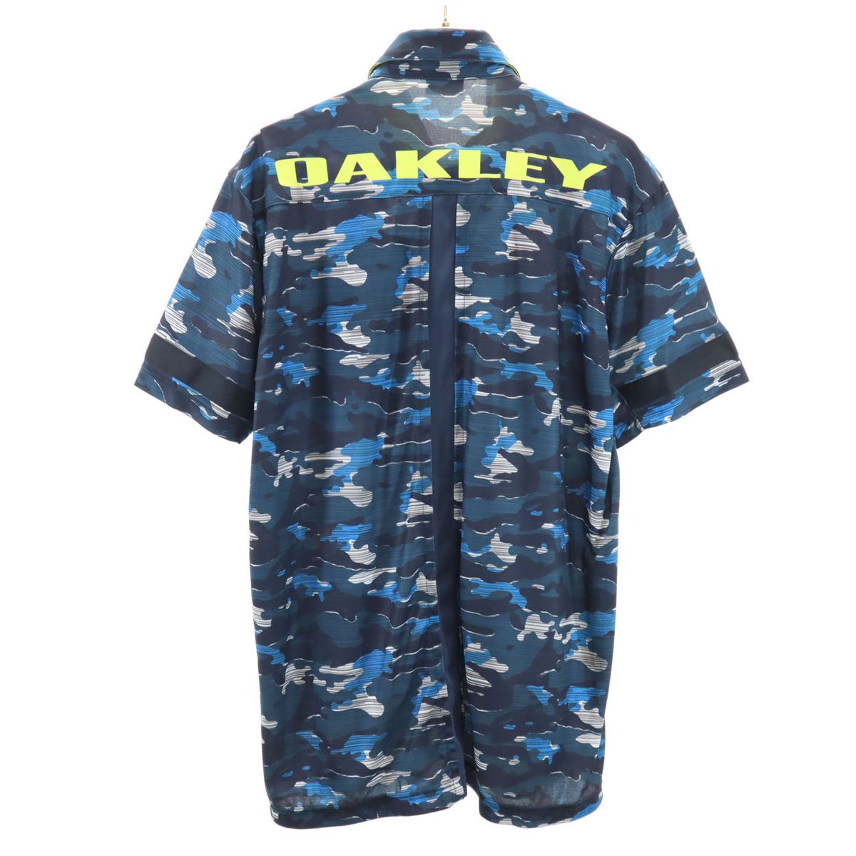 未使用級　オークリー　XL　半袖　ポロシャツ　迷彩　カモフラージュ　14SS OAKLEY オークリー カモフラ柄 半袖 ボタンダウン ポロシャツ M