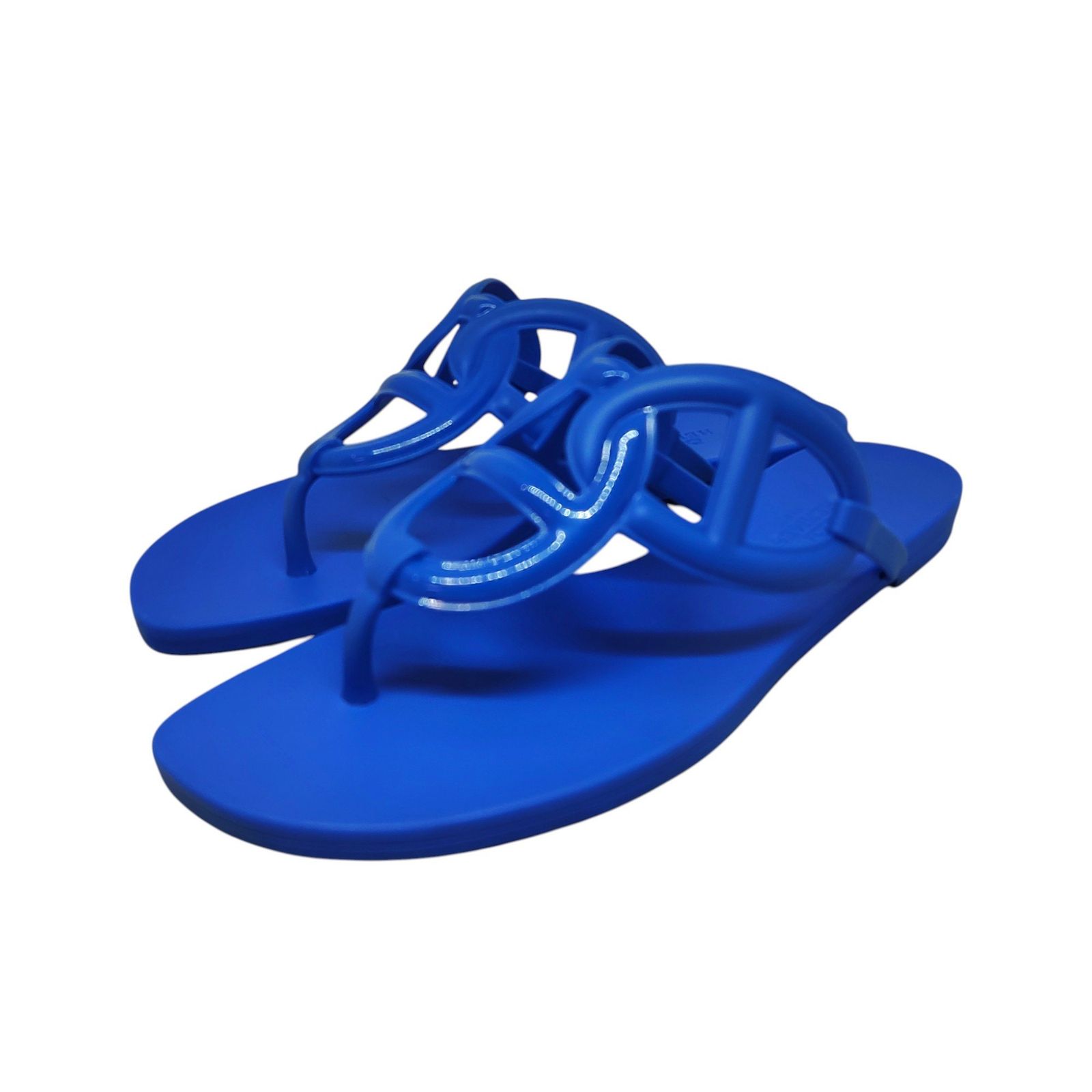 HERMES♡エルメスビーチサンダル38 HERMES エルメス ビーチサンダル エジェリ38 ブルー HERMES エルメス