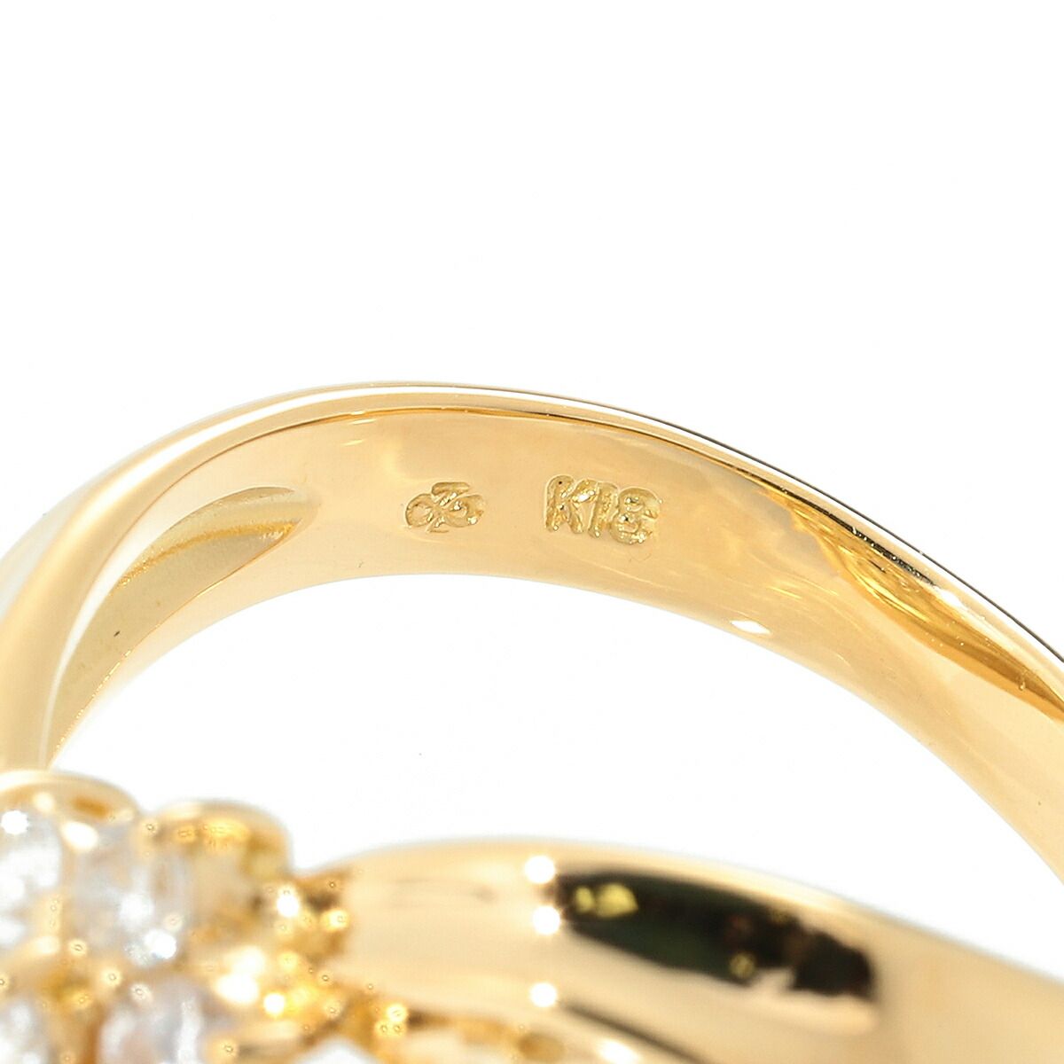 ジュエリーマキ フラワーモチーフリング 指輪 ダイヤモンド 0.54ct K18  