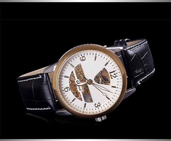 Gucamel 自動巻き時計 シースルータイプ 上下特殊シースルー 高級自動