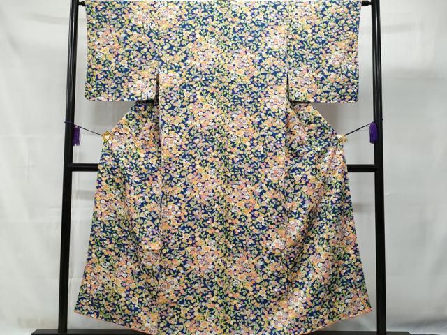 新品 通販ファッション - 平和屋着物□上質な小紋 枝花文 正絹