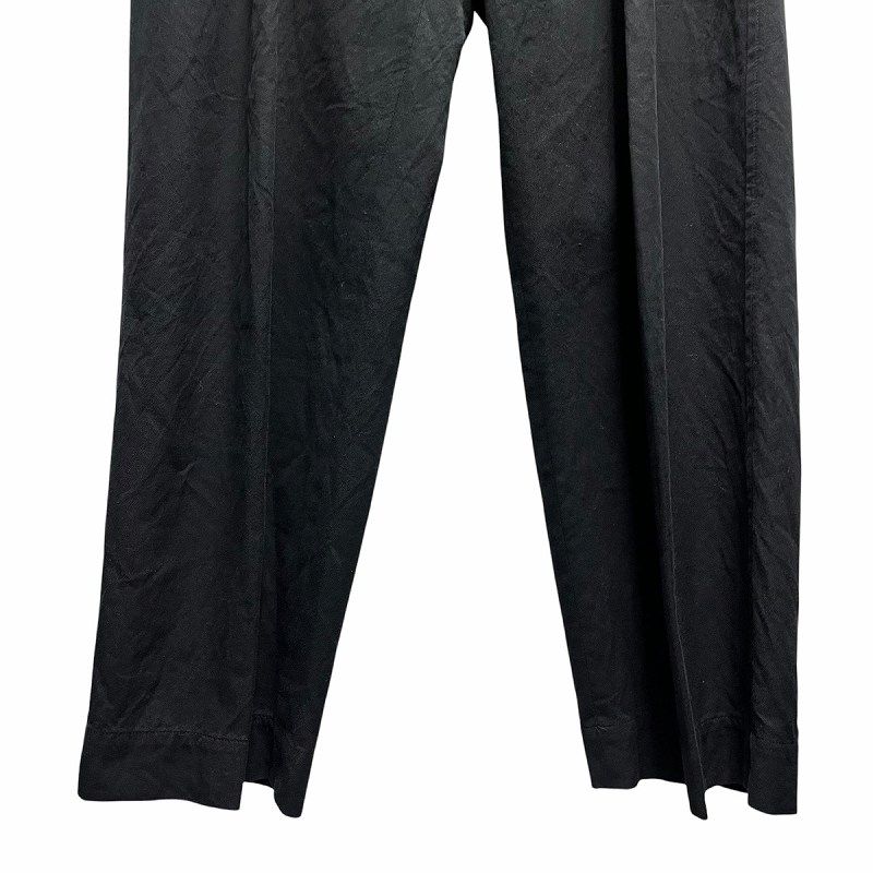 オーラリー AURALEE 22AW SUPER FINE WOOL COTTON TWILL SLACKS ストレートパンツ スラックス 3 黒  ブラック - メルカリ
