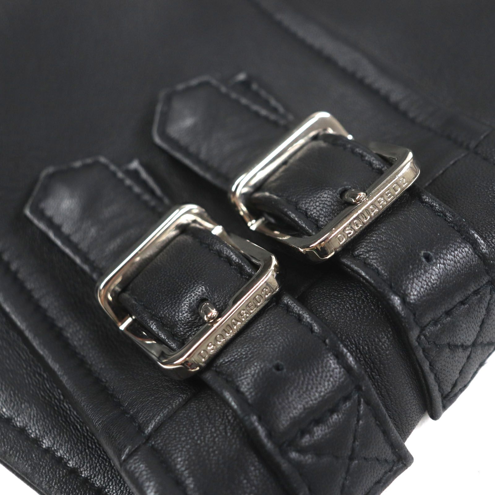 美品『グラム』シングルライダースジャケット/羊革/ベルト/ダブル