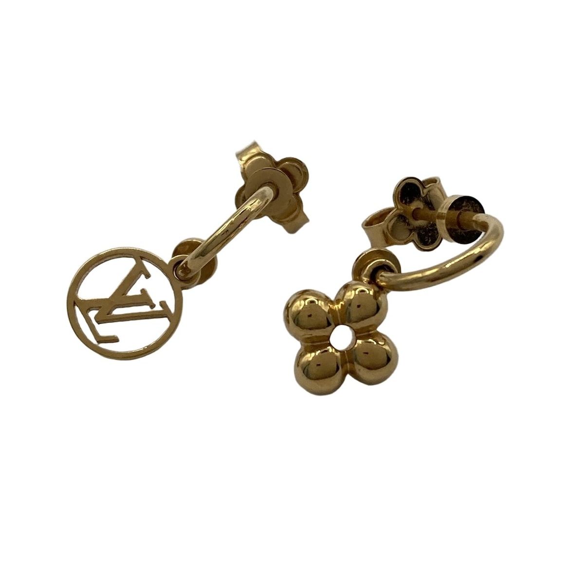 LOUIS VUITTON ルイヴィトン ピアス ブックルドレイユブルーミング M64859 ゴールド