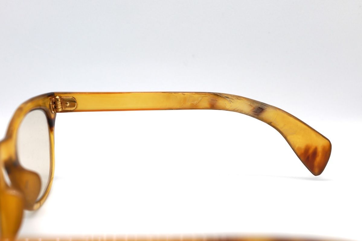 18K 金 イエローゴールド べっ甲 眼鏡フレーム 本鼈甲 眼鏡 べっ甲