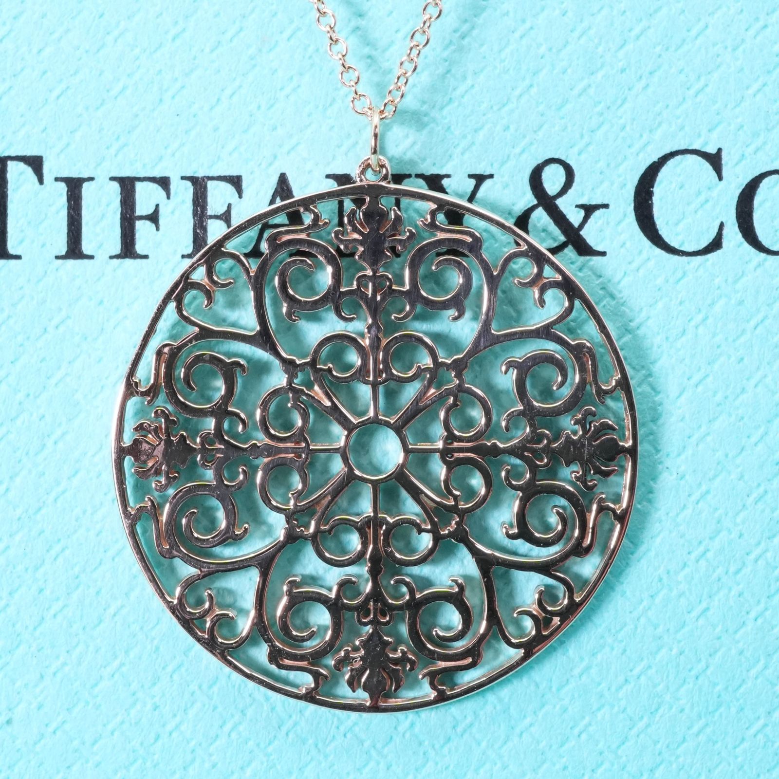 希少 ティファニー エンチャント ラウンド ネックレス ルベド メタル 希少 ティファニー エンチャント ラウンド ネックレス ルベド メタル