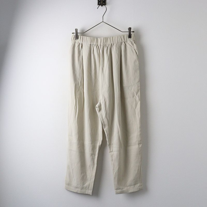 美品★evam eva★24SS コットンタックパンツ テーパード evam eva(エヴァム エヴァ) コットン タック パンツ / cotton