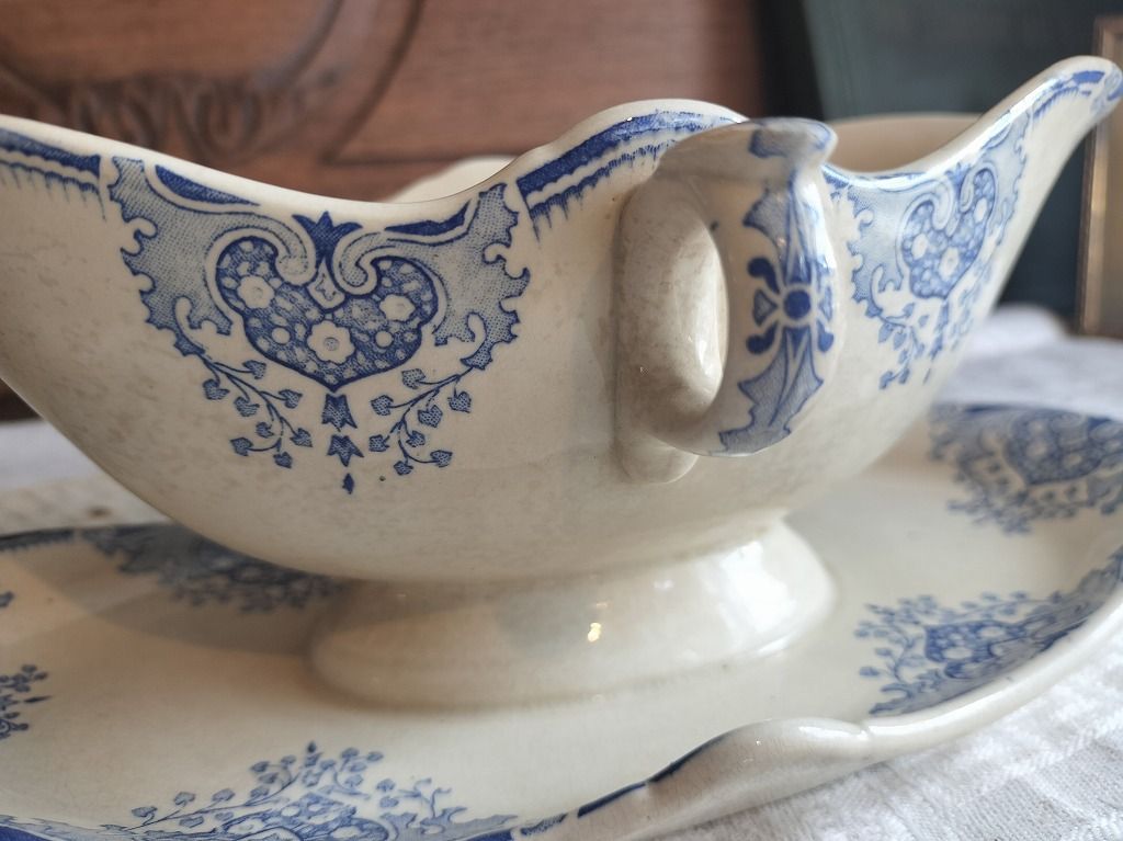 フランス アンティーク トップ 素敵な Luneville ソーシエール